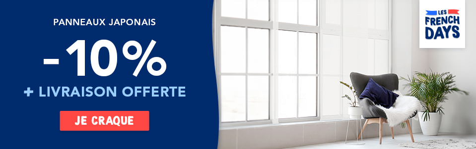 -10% sur tous les panneaux japonais + livraison offerte