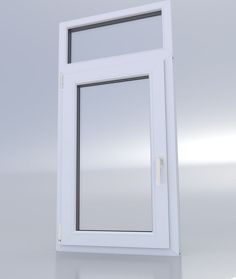 Fenêtre PVC avec imposte