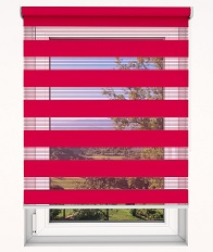 Store enrouleur jour nuit rose fushia tamisant