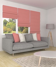 Store bateau occultant rose blush