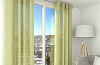 Rideau voilage vert pastel