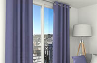 Rideau tamisant bleu denim