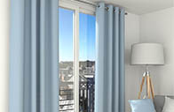 Rideau tamisant bleu reveur