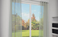 Rideau voilage m1 gris clair