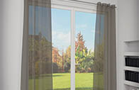 Rideau voilage m1 gris foncé