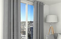 Rideau tamisant gris perle