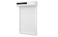 Volet roulant solaire somfy alu blanc