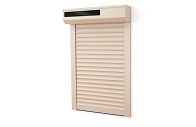 Volet roulant solaire somfy alu beige