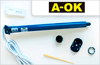 Moteur radio télécommandé AOK® pour volet roulant