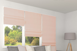 Store bateau occultant rose blush