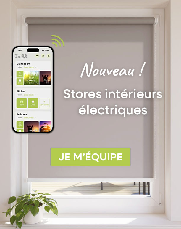 store motorisé sans fil tuiss smartview