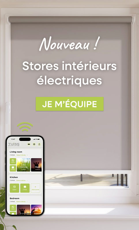 store motorisé sans fil tuiss smartview