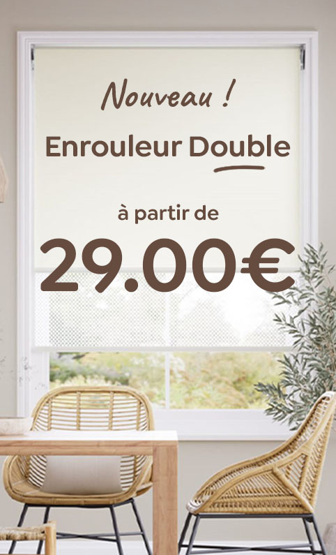 store enrouleur double