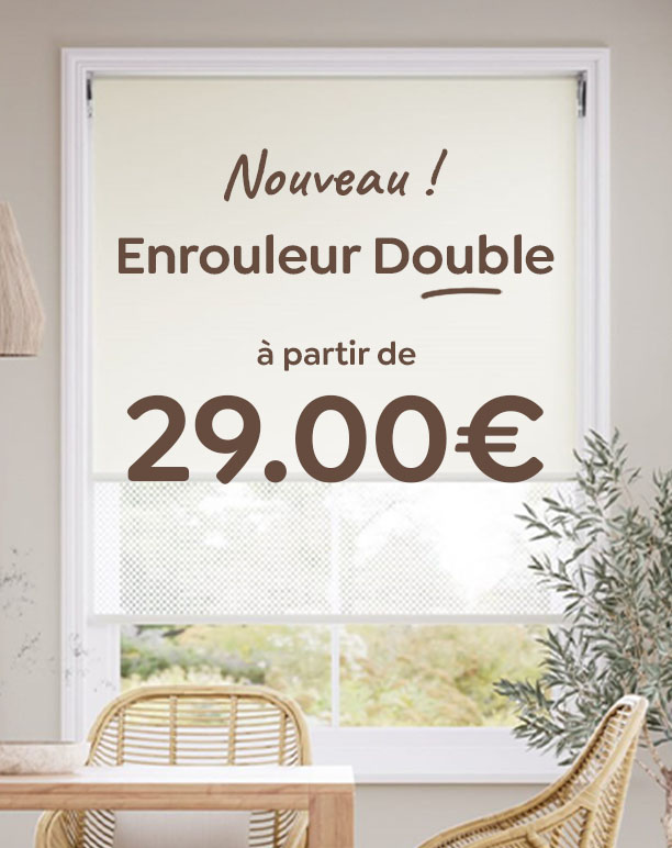 store enrouleur double
