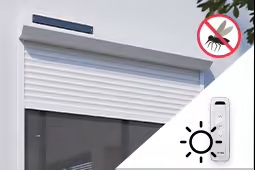 Volet roulant moustiquaire radio solaire