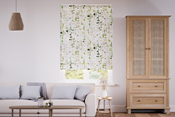 Store bateau sans percage lin motifs