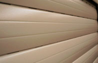Tablier en aluminium beige