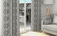 Rideaux Tamisant Scandinave Noir
