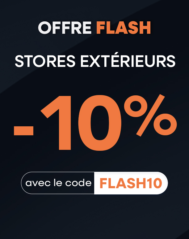 -10% avec le code FLASH10 -10% avec le code FLASH10