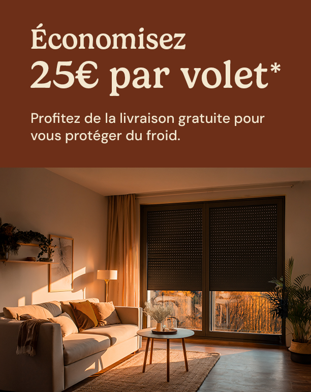 Livraison offerte sur les volets roulants