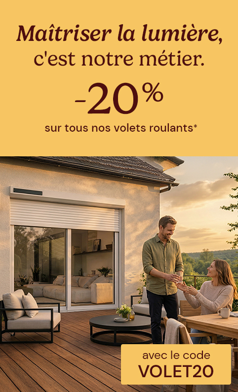 -20% sur les volets roulants avec VOLET20