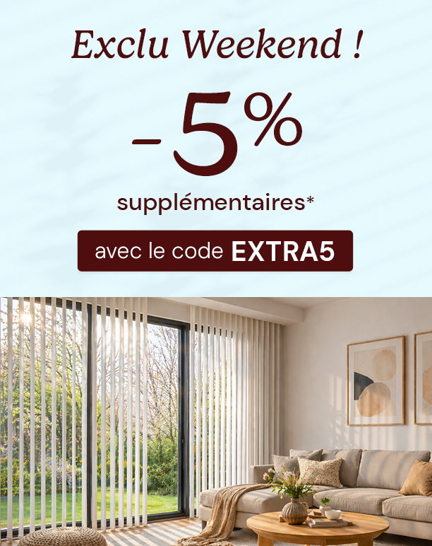 -5% suppl. avec  EXTRA5