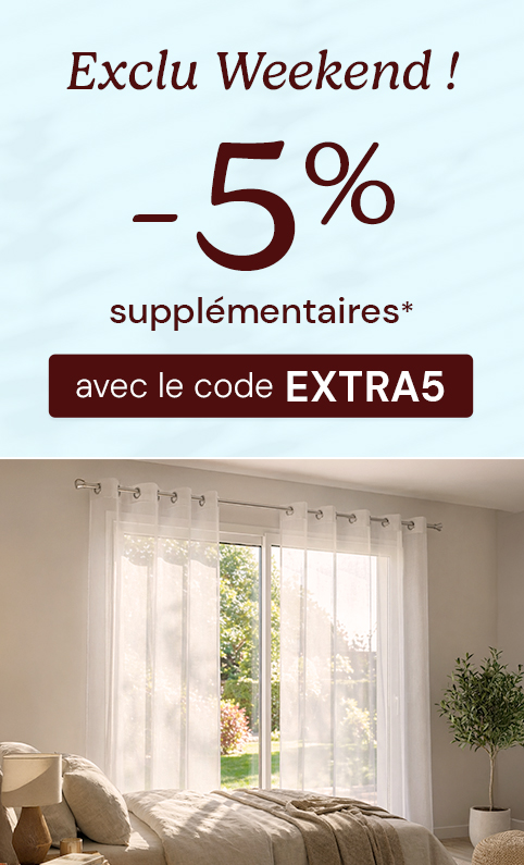 -5% suppl. avec EXTRA5