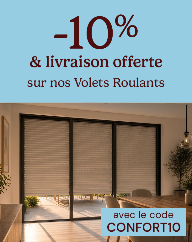 -10% sur tous nos volets roulants avec le code CONFORT10