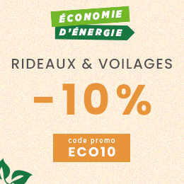 Economies d'énergie : -10% sur les rideaux et voilages avec le code ECO10