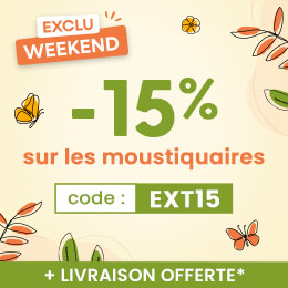 -15% sur les moustiquaires code EXT15