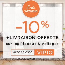 -10% sur les Rideaux et Voilages avec le code VIP10 + Livraison Offerte
