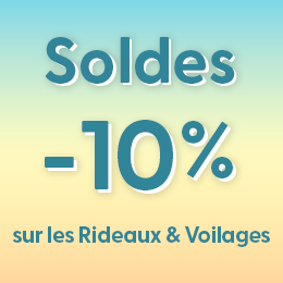 Soldes : -10% sur les rideaux et voilages