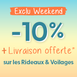 Soldes : -10% sur les rideaux et voilages + livraison offerte